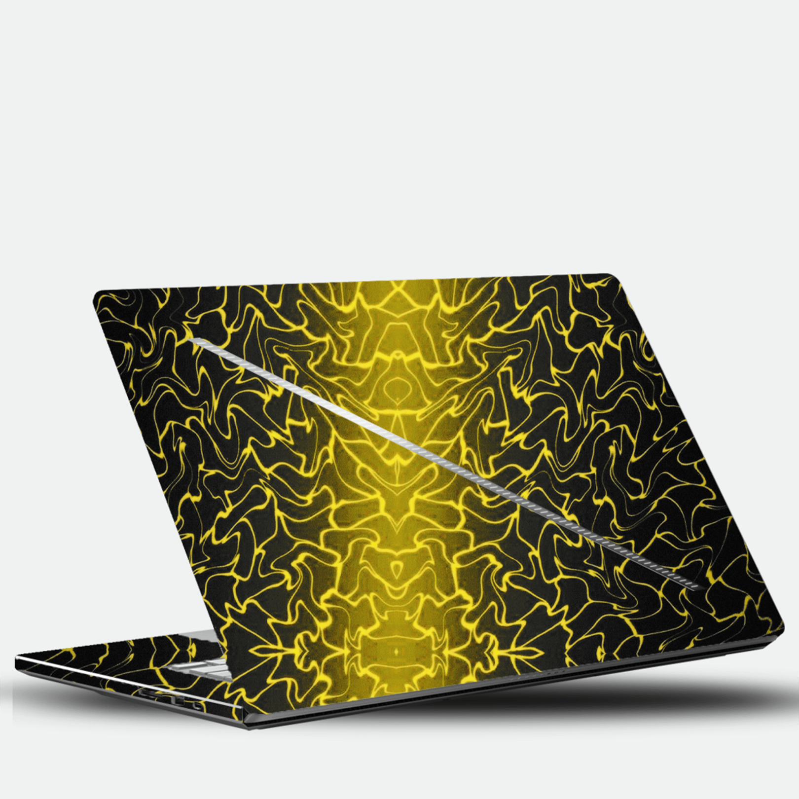 Neon Pulse Yellow Laptop Skin