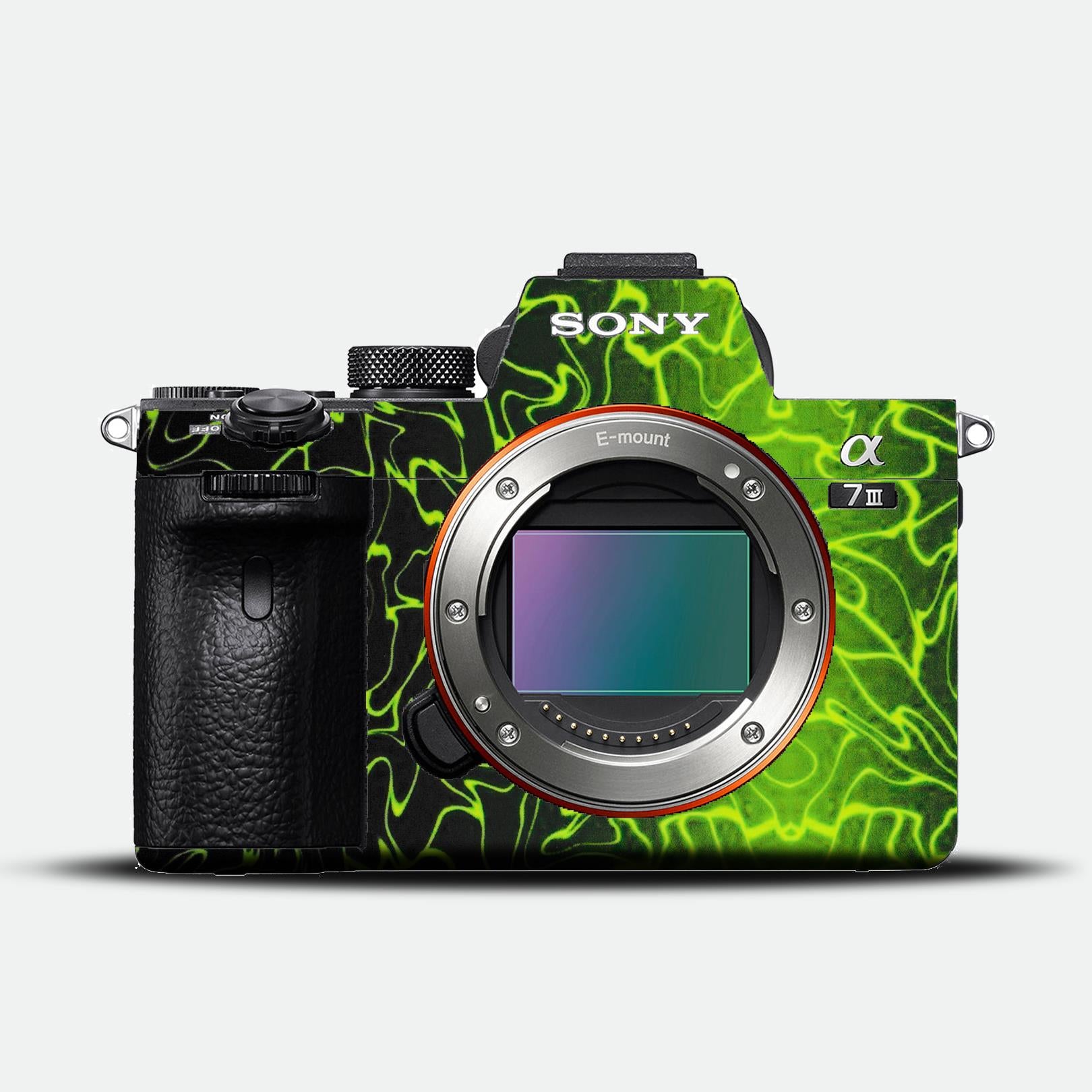 Neon Pulse Green Camera Skin