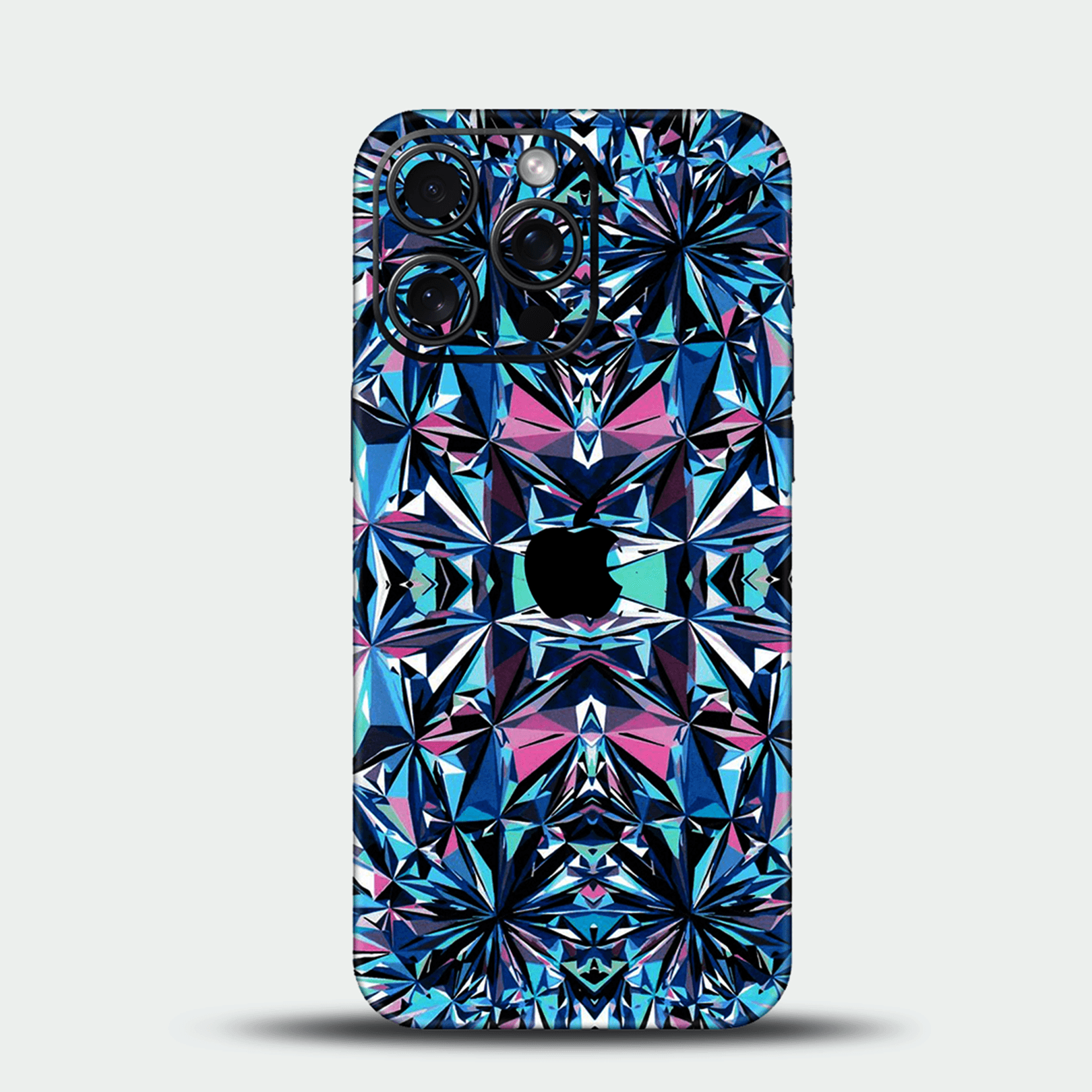 Blue Diamond Swirl Mobile Skin