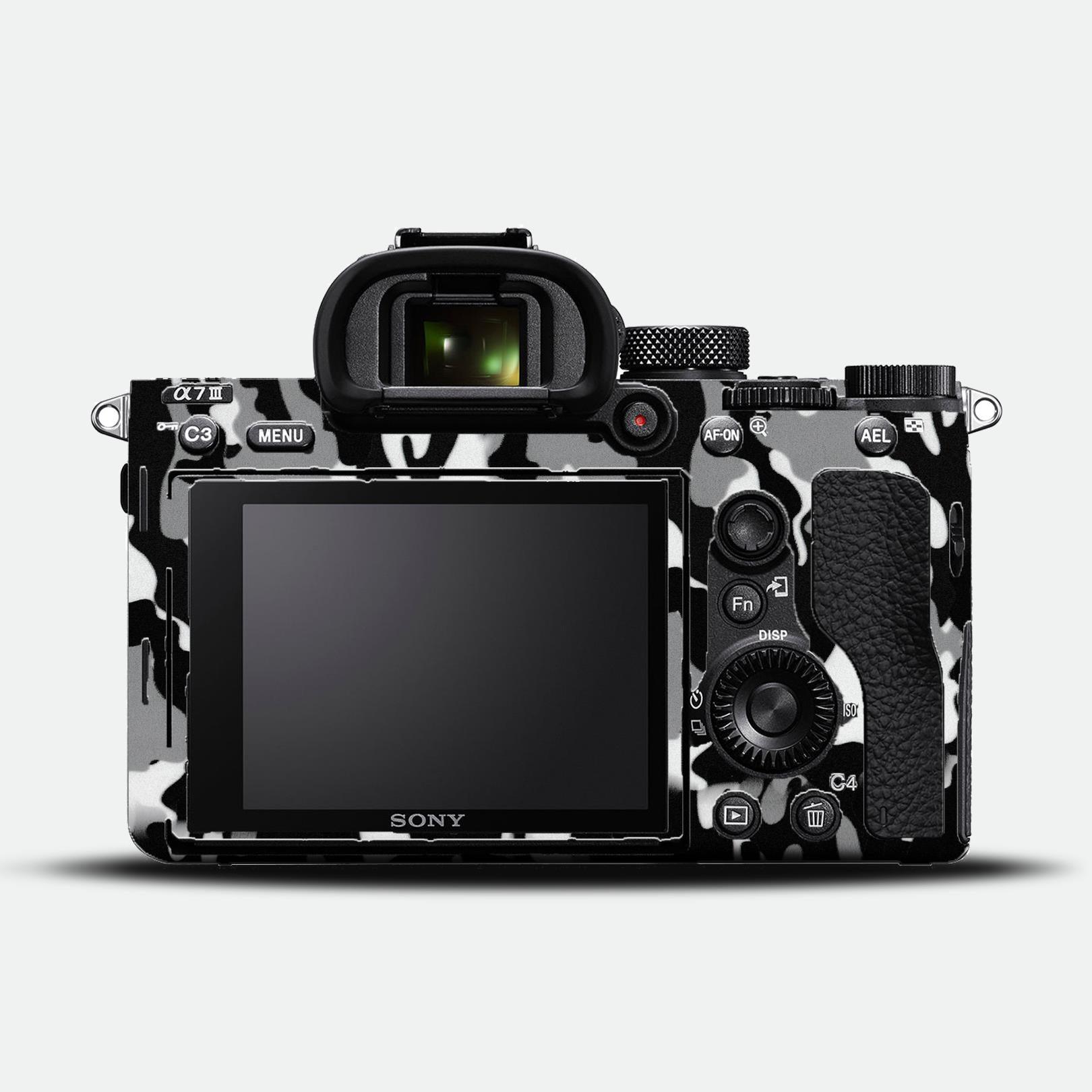 Monochrome Mist Camo Camera Skin