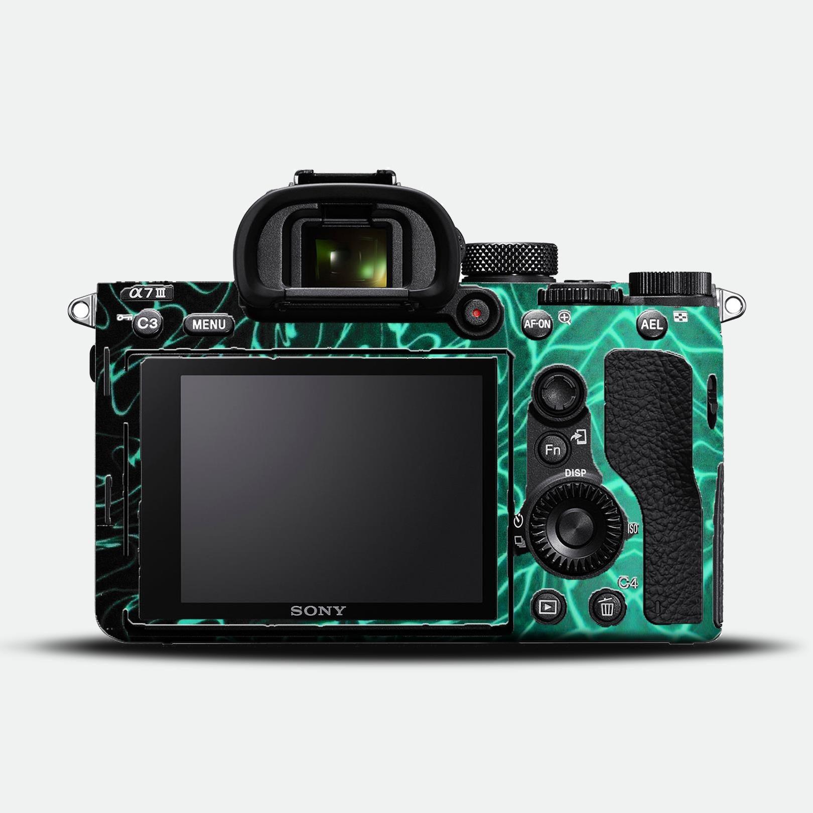 Neon Pulse Blue Camera Skin