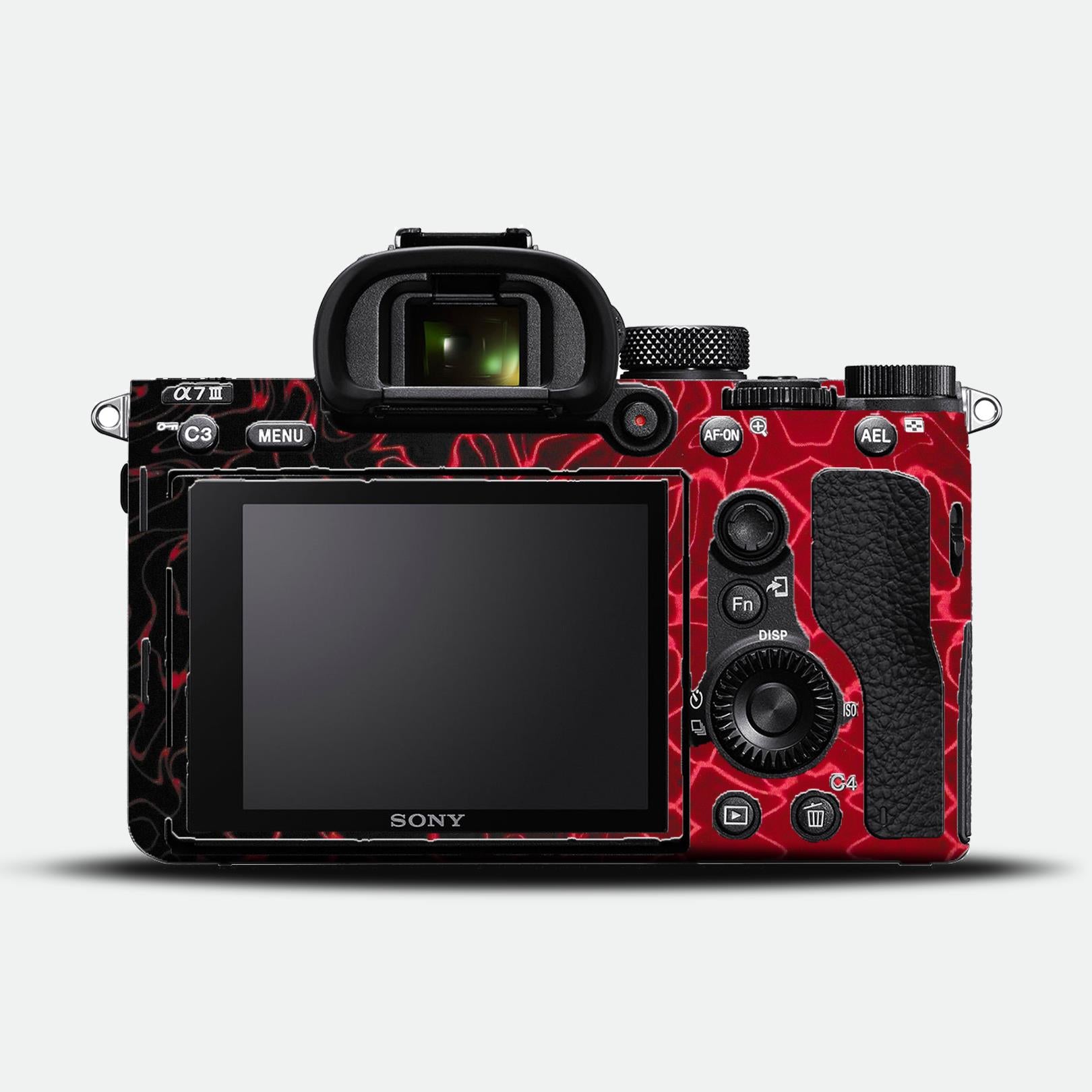 Neon Pulse Red Camera Skin