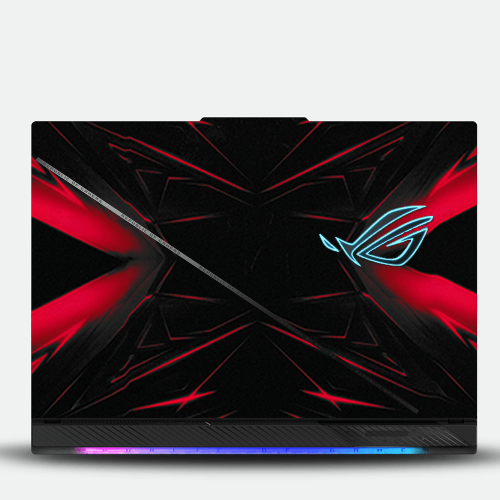 Neon Vortex Red Laptop Skin