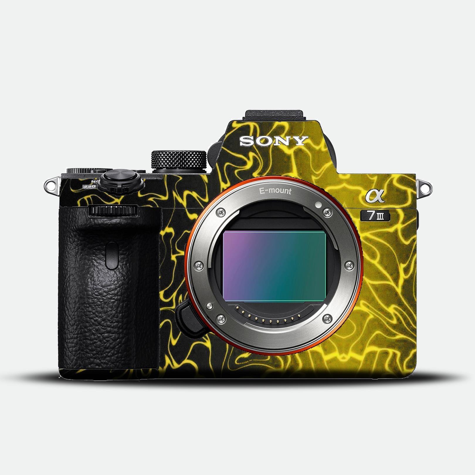 Neon Pulse Yellow Camera Skin