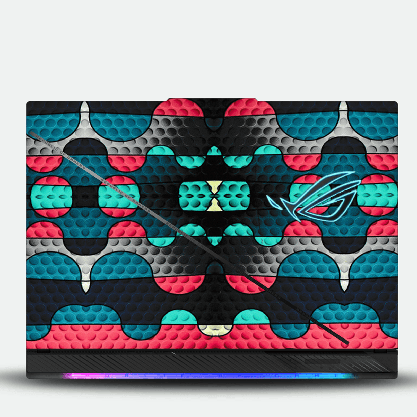 Chrome Circles Laptop Skin