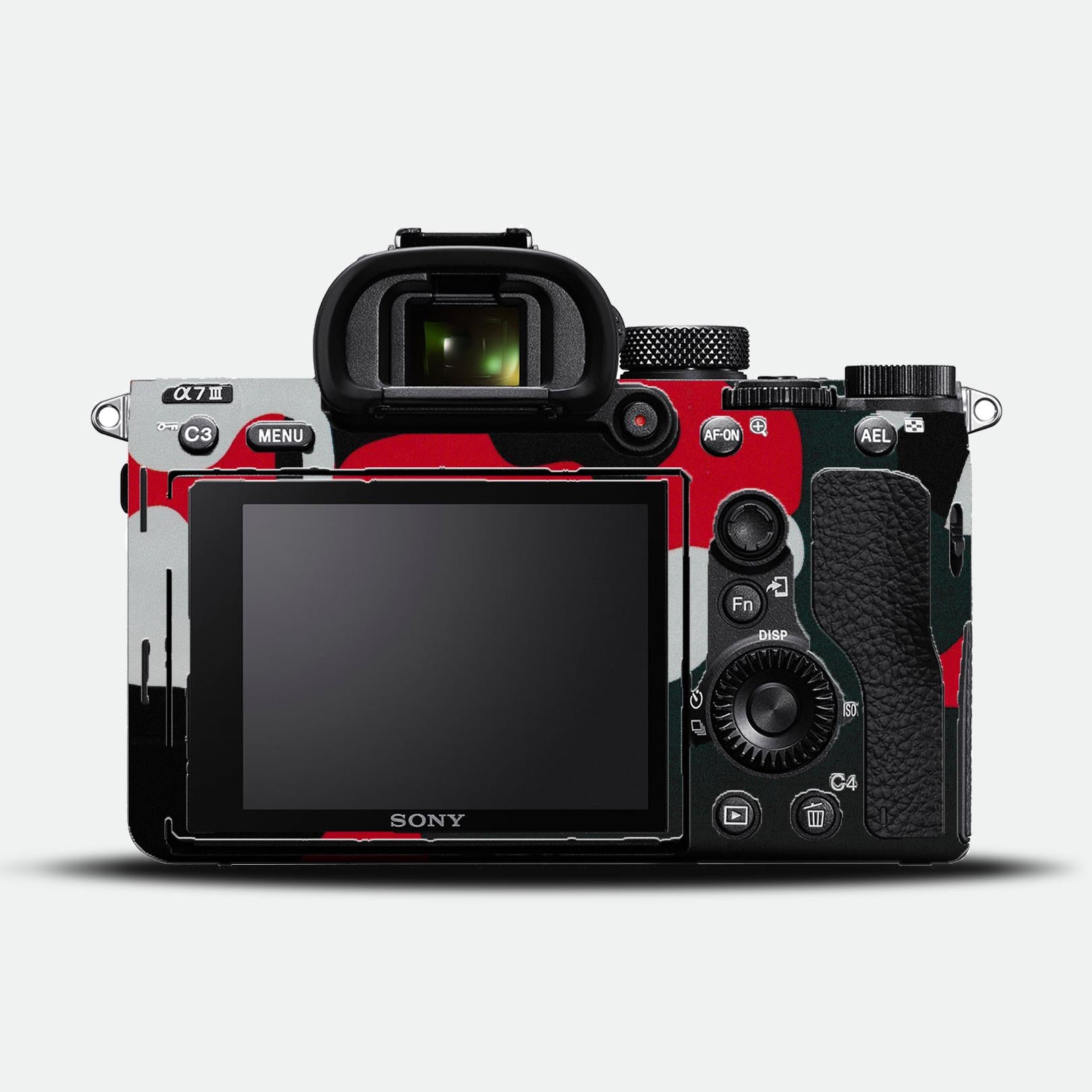 Red Rebel Camo Camera Skin