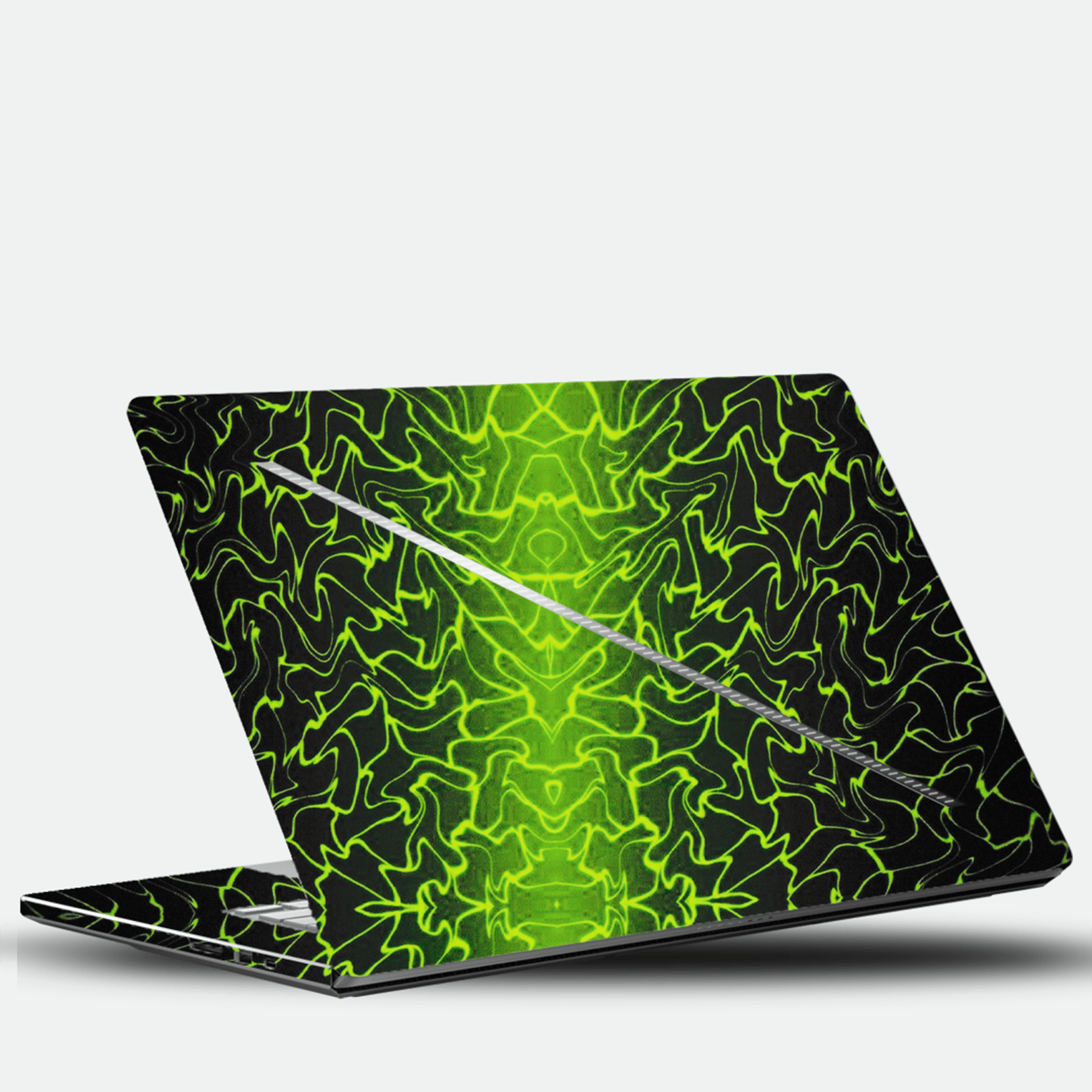 Neon Pulse Green Laptop Skin