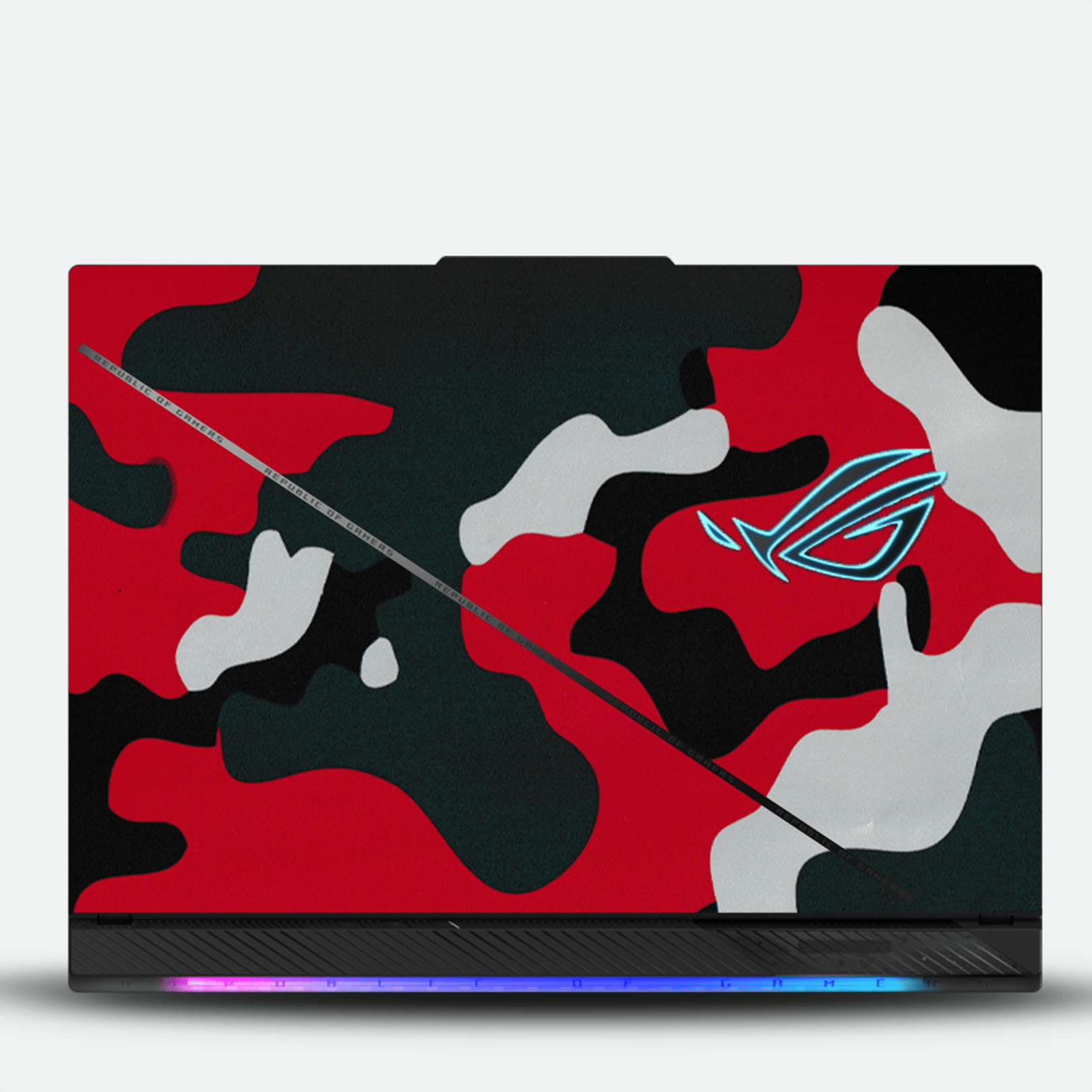 Red Rebel Camo Laptop Skin