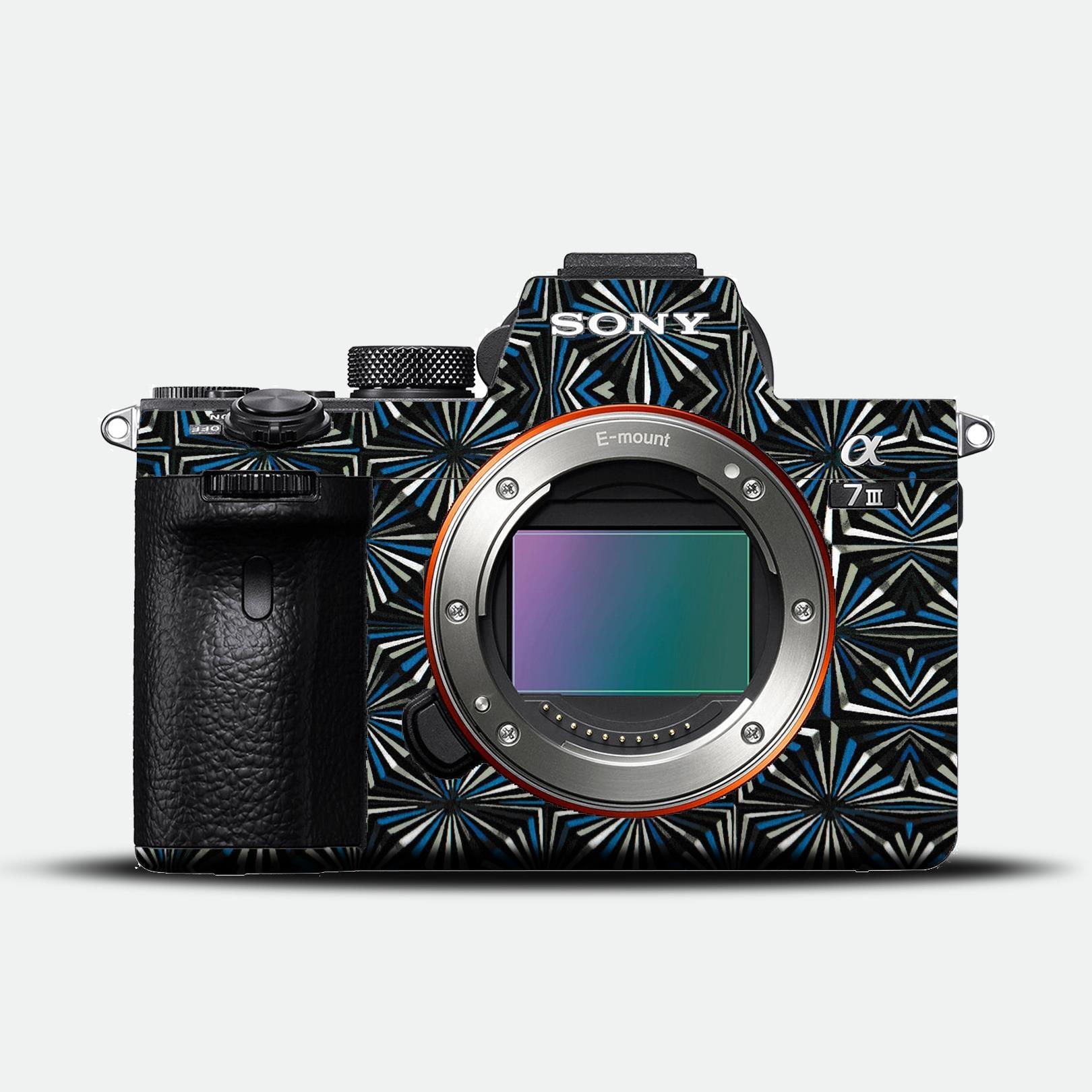 Geometric Aqua Noir Camera Skin