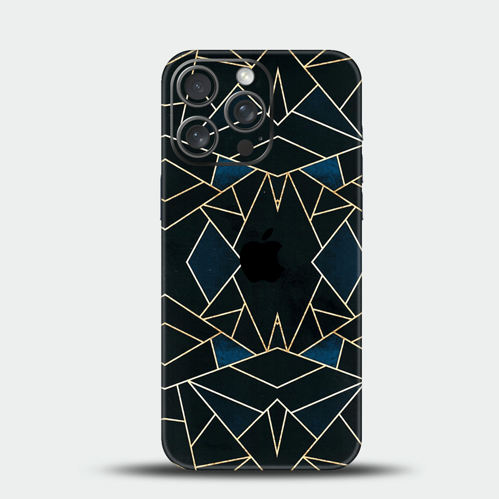 Golden Sapphire Geometrics Mobile Skin