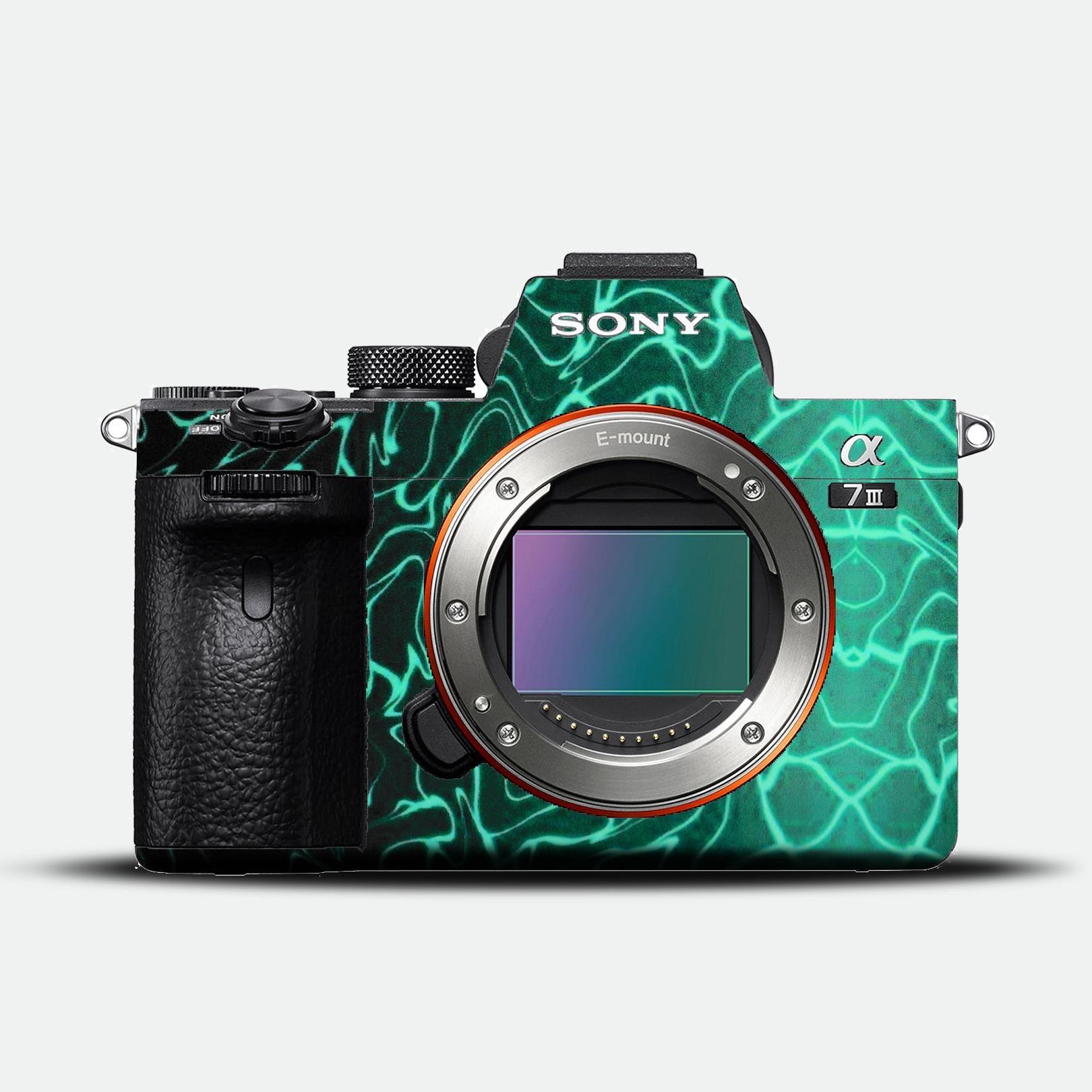 Neon Pulse Blue Camera Skin